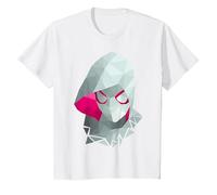 Marvel Spider-Gwen Geometric Low Poly Bust T-Shirt, Youth, White, 4T
