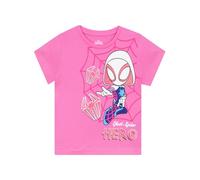 Marvel Spider Gwen Girls Tshirt | Summer Girls’ T-Shirts | Spidey and His Amazing Friends Clothes | Pink 4-5 Years