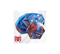 Marvel Spider-Man 46-Piece Kids Art Set: Paints, Pencils, Crayons & Brushes in a Handy Plastic Case