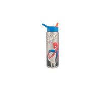 Marvel Spider-Man 750ml Stainless Steel Water Bottle with Straw - Leak-Proof, BPA-Free - Ideal for Kids & Adults - Perfect for School, Travel & Outdo
