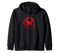 Marvel Spider-Man: Across the Spider-Verse Miles Symbol Dots Zip Hoodie