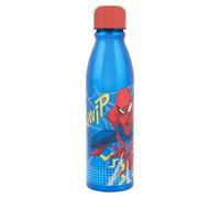 Marvel Spider-man Aluminum Bottle - 600ml | Leak-Proof, Eco-Friendly Reusable Bottle with Vibrant Spider-man Design | Perfect for On-the-Go Hydration and Marvel Fans, Blue & Red