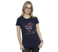 Marvel Women's Spider-Man Amazing Cotton T-Shirt in Navy | Size: 2XL Marvel Navy 2XL
