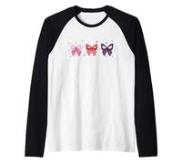 Marvel Spider-Man and Ghost-Spider Trio Cute Coquette Bows Raglan Baseball Tee