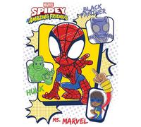 Marvel Spider-Man And His Amazing Friends Canvas Print Multicoloured (80Cm X 60Cm)