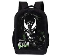Marvel Spider-Man Backpack for School Boys, Girls, Toddler Backpack | Miles Morales Spiderman Kids Backpack Mesh Bag, Venom Spray Paint, 18 x 12 x 6, Black Spiderman Backpack
