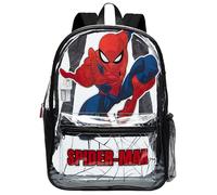 Marvel Spider-Man Backpack, Transparent Boys Backpack, Boys Superhero Clear Bag, One Size