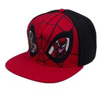 Marvel Spider-Man Baseball Cap, Venom and Carnage Cotton Adjustable Adult Snapback Hat with Flat Brim, Red, One Size, Multi, One Size