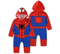 Marvel Spider-Man Boys Cosplay Hooded Coverall for Toddler