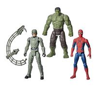 Marvel Spider-Man: Brand New Day Titan Series Spider-Man, Hulk, Marvel's Scorpion Action Figure 3-Pack, Super Hero Toys and Figures for Kids, Ages 4+