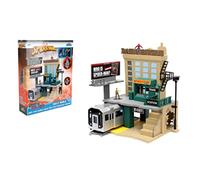 Marvel Spider-Man Daily Bugle Nano Scene w/ Die-cast Collectible Figures, Toys for Kids and Adults