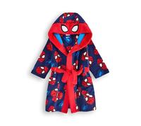 Marvel Spider-Man Dressing Gown For Boys | Kids Superhero Blue Red Pyjamas Bathrobe | Comics Robe Clothing Gift