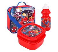 TDL Spider-Man 3Pc Lunch Set, Lunch Bag, Drink Bottle, Sandwich Box, School, 809941