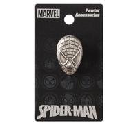 Marvel Spider-Man Head Pewter Lapel Pin,Silver,1"