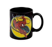 Marvel Spider-Man Heat Change Mug (Spider-Man Iconic Costume Design) 11oz Ceramic Coffee Mug, Gifts for Boys and Girls, Heat Changing Mugs for Women and Men - Official Merchandise