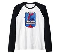 Marvel Spider-Man I'm Ready to Swing Into Kindergarten! Raglan Baseball Tee