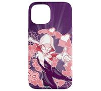Marvel Spider-Man Into the Spider-Verse Gwen Stacy Hearts Case for iPhone 15