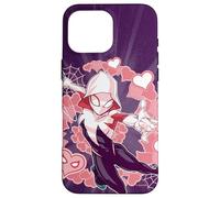 Marvel Spider-Man Into the Spider-Verse Gwen Stacy Hearts Case for iPhone 16 Pro Max