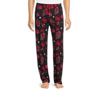 Marvel Spider-Man Men's Miles Morales Mask Allover Print Adult Sleep Bottoms Pajama Pants, Black, M