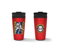 Marvel Spider-Man Metal Travel Mug (Beyond Amazing Design) 16oz Insulated Mug - Official Merchandise