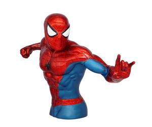 Marvel Spider-Man Metallic Bust PVC Bank Piggy Bank MONOGRAM
