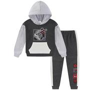 Marvel Spider-Man Miles Morales Boys Hooded Fleece Sweatshirt and Pants Set for Big Kids