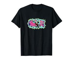 Marvel Spider-Man Miles Morales City Street Art Logo 2-Sided T-Shirt