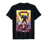 Marvel Spider-Man Miles Morales & Tombstone Comic Book Cover T-Shirt