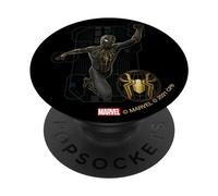 Marvel Spider-Man: No Way Home Black and Gold PopSockets Swappable PopGrip