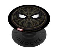 Marvel Spider-Man: No Way Home Black and Gold Spidey Mask PopSockets Adhesive PopGrip