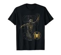 Marvel Spider-Man: No Way Home Black and Gold Suit in Action T-Shirt, Men, Black, Medium