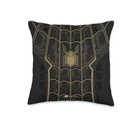 Marvel Spider-Man No Way Home Black and Gold Suit Throw Pillow, 16x16, Multicolor