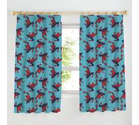 Marvel Spider Man Pencil Pleat Curtains - Blue - 168x137cm
