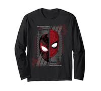 Marvel Spider-Man Peter Parker & Miles Morales Split Mask Long Sleeve T-Shirt