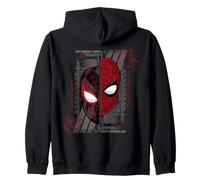 Marvel Spider-Man Peter Parker & Miles Morales Split Mask Zip Hoodie
