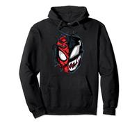 Marvel Spider-Man Peter Venom Split Face Pullover Hoodie
