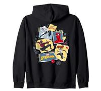 Marvel Spider-Man Spider-Girl Ghost-Spider Miles Team Spidey Zip Hoodie