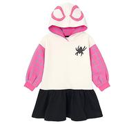 Marvel Spider-Man Spider-Gwen Ghost Spider Little Girls Fleece Skater Dress White 6