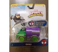 Marvel Spider-Man Spidey Amazing Friends RHINO Diecast Metal Race Car NEW SEALED
