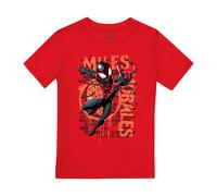 Marvel Spider Man Spray Miles Morales T-Shirt Red Marvel Red 12-13 Years
