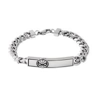 Marvel Spider-Man Stainless Steel Bracelet for Kids Cuban Chain 18cm, Stainless Steel