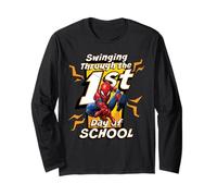 Marvel Spider-Man Swinging Through the 1st Day of School Long Sleeve T-Shirt