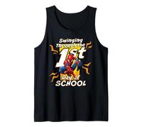 Marvel Spider-Man Swinging Through the 1st Day of School Tank Top