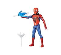 Marvel Spider-Man Titan Hero Series Blast Gear Action Figure Toy with Blaster, 2 Projectiles and 3 Armour Accessories, for Children Aged 4 and up