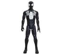 Marvel Spider-Man Titan Series Black Suit Spider-Man Action Figure, 30-cm-scale (12 Inch) Super Hero Toys for Children Ages 4+