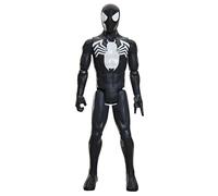 Marvel Spider-Man Titan Series Black Suit Spider-Man Action Figure, 30-cm-scale (12 Inch) Super Hero Toys for Children Ages 4+