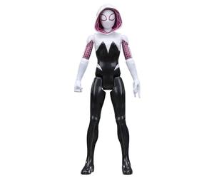 Marvel Spider-Man Titan Series Ghost-Spider Action Figure, 30-cm-scale (12 Inch) Super Hero Toys for Children Ages 4+, Black, White, Pink