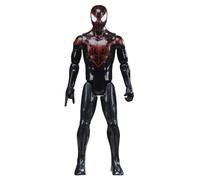 Marvel Spider-Man Titan Series Miles Morales Action Figure, 30-cm-scale (12 Inch) Super Hero Toys for Children Ages 4+, Black