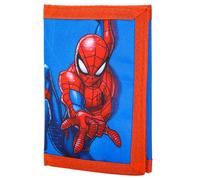 Marvel Spider-Man Trifold Wallet for Kids, Licensed Spider-Man Wallet with Hook & Loop Closure, Lightweight Compact Coin & Card Holder