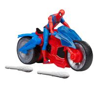 Spider-Man Marvel Web-Motorrad Spielzeug-Set mit 10 cm großer Action-Figur und 2